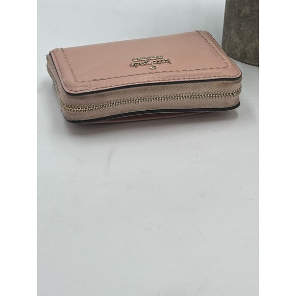 Kate Spade Pink Zip Bifold Rose Smoke Color Pebble Leather‎ Wallet - Picture 8 of 12